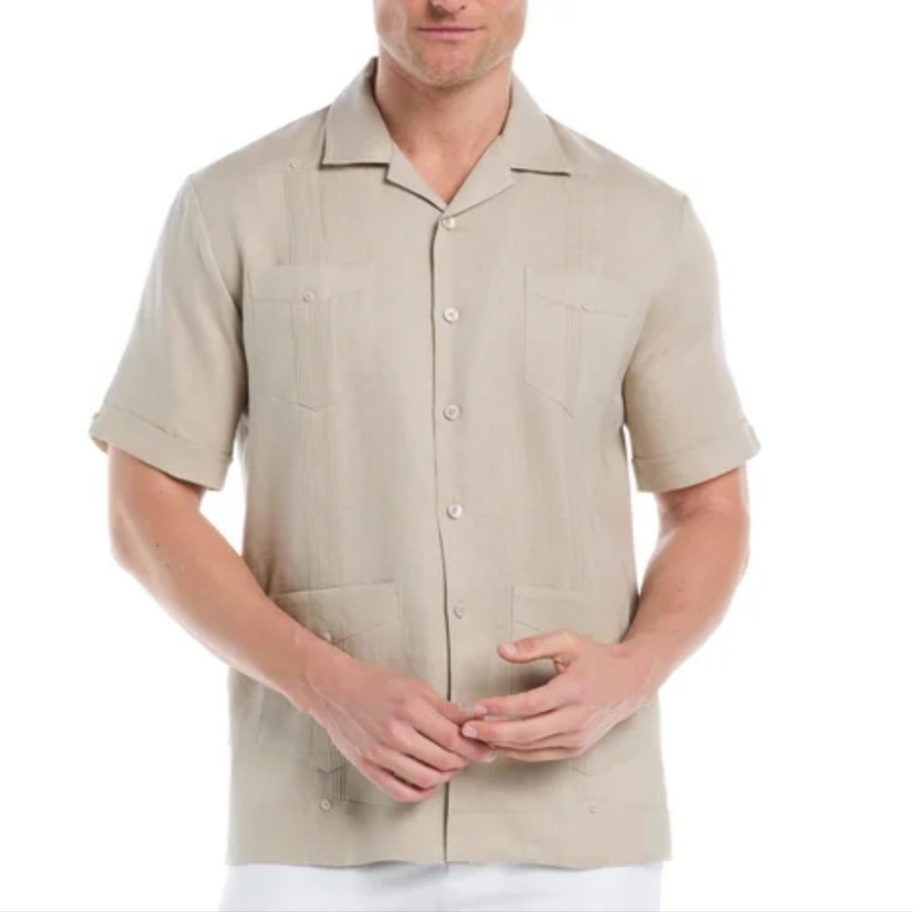 Cubavera NWT Short-Sleeve Guayabera Button-Down Shirt 2XLT Summer